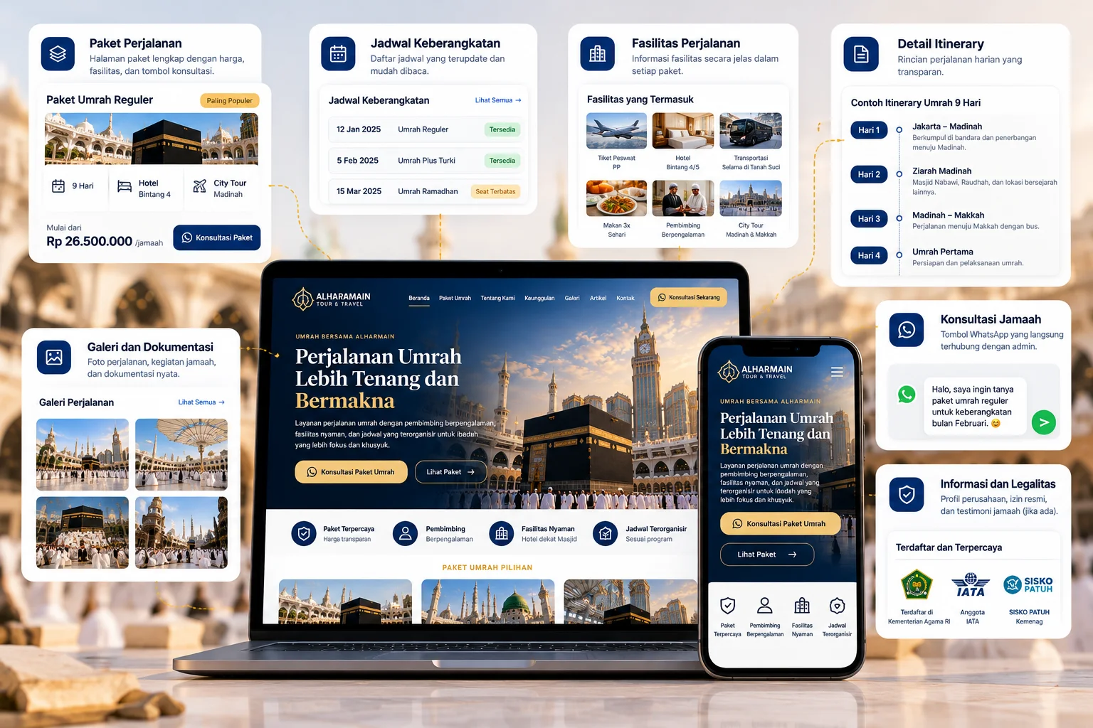 Website Travel dan Umrah